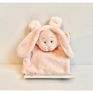 Rare NEW Ganz Bunny Rabbit Baby Security Blanket Pink Lovey Soft 18” x 18”